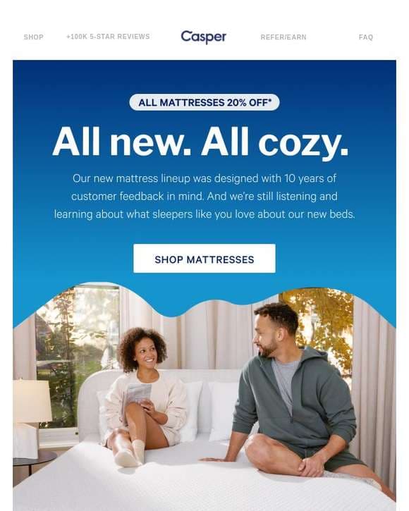 See what sleepers love about our all-new mattress lineup.