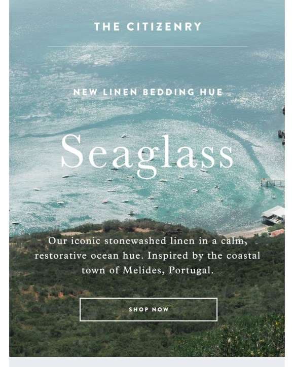New from Portugal: Seaglass Bedding