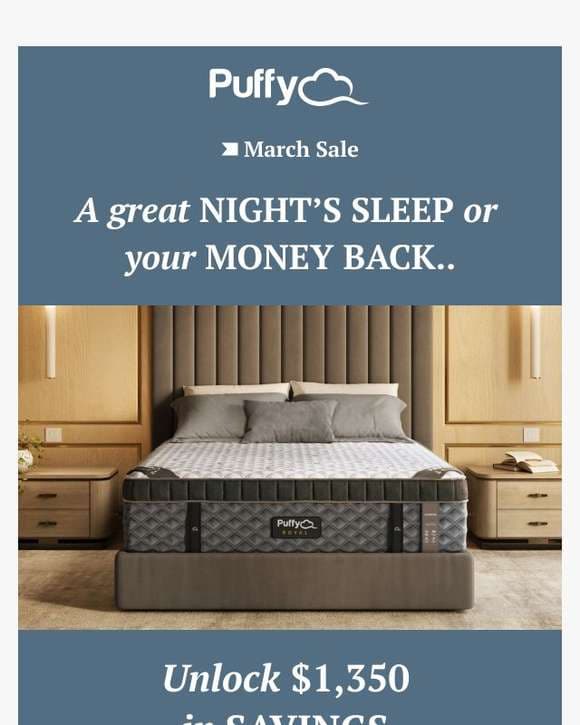 6 reasons to buy a Puffy mattress...