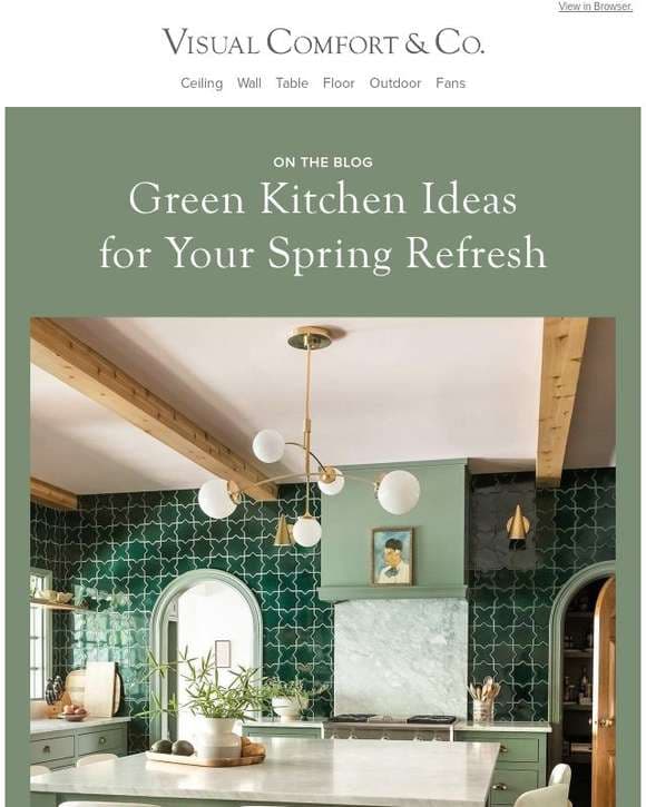 On the Blog: Green Kitchens for Spring