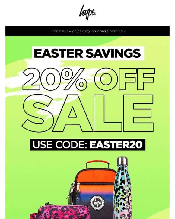 EASTER SAVINGS: Get an extra 20% off SALE!  Use code “EASTER20” to redeem 💰