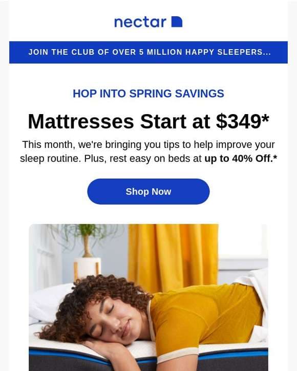 Refresh Your Rest  💤:  Mattresses Start at $349