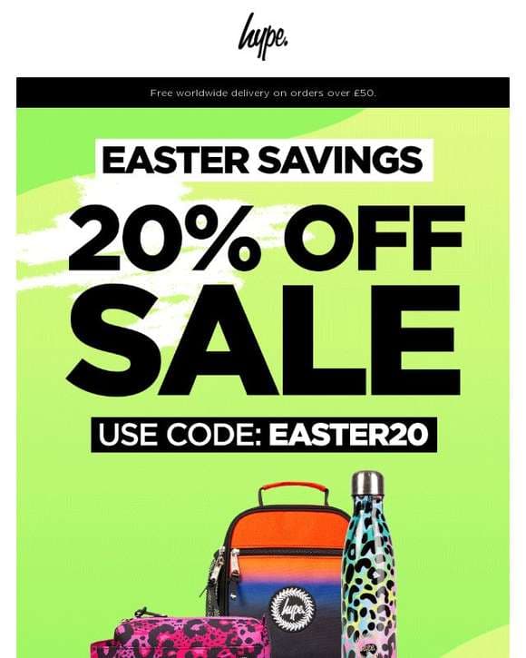 Save on SALE! 💰 Get up to 70% off + an extra 20% with code “EASTER20”