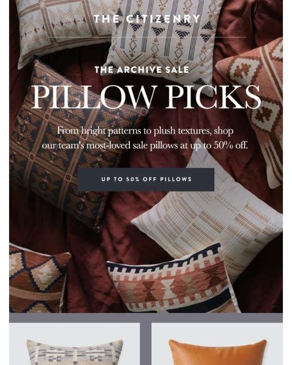 Sale Picks: The Pillow Edit
