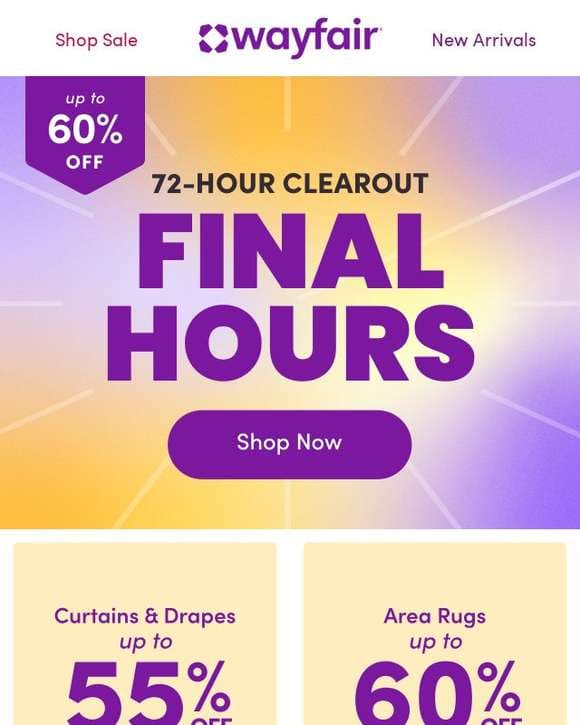 👀 72 hour clearout is ALMOST over 👀