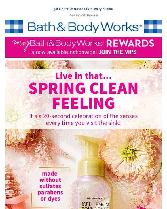 $3.95 hand soaps for a limited time! 👏 spring into clean.