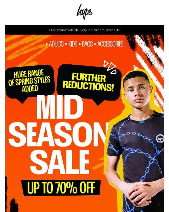Further Reductions in Our Mid Season Sale! Shop Now!💰💰