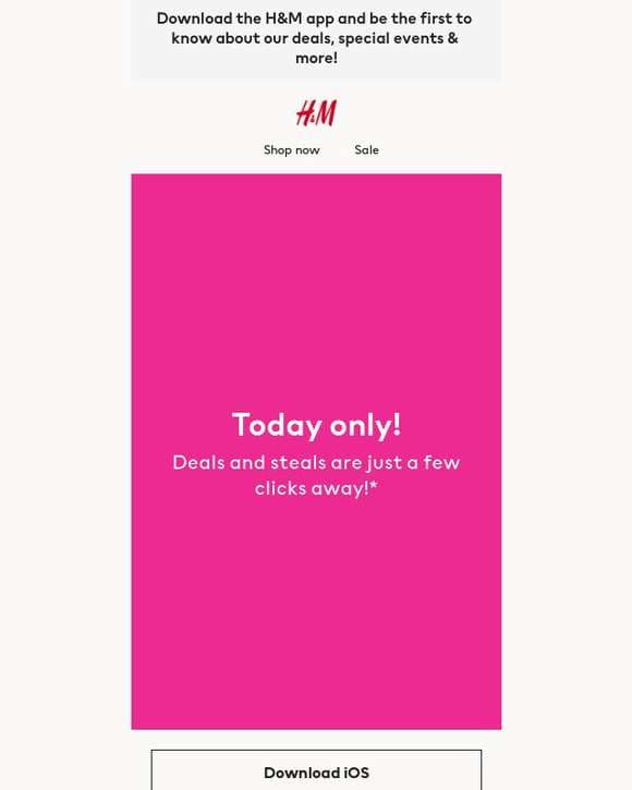 20% off in the H&M app! 📲
