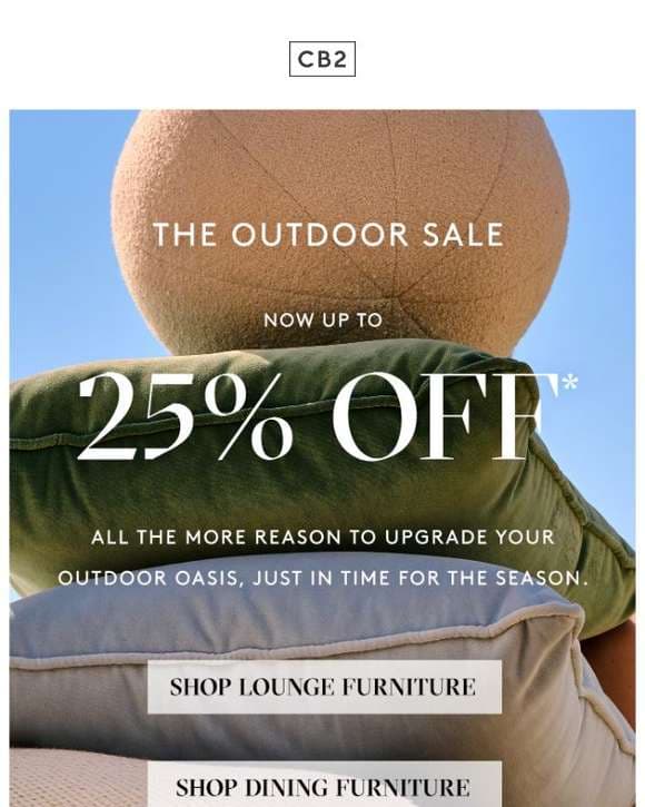 NOW UP TO 25% OFF