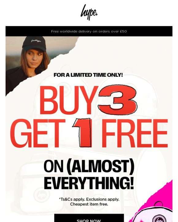 Unwrap your Savings... 💰💰 Buy 3, Get 1 Free on Everything!!💰💰