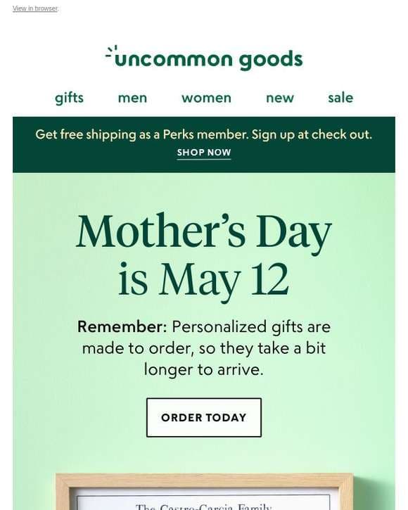 It’s not too late to personalize it for Mom