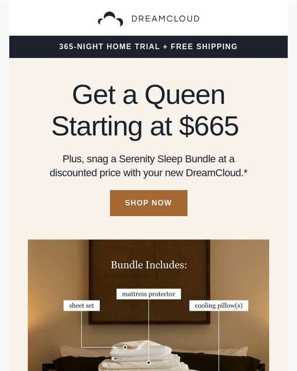 Luxury Sleep Steal  📣  $665 Queen!