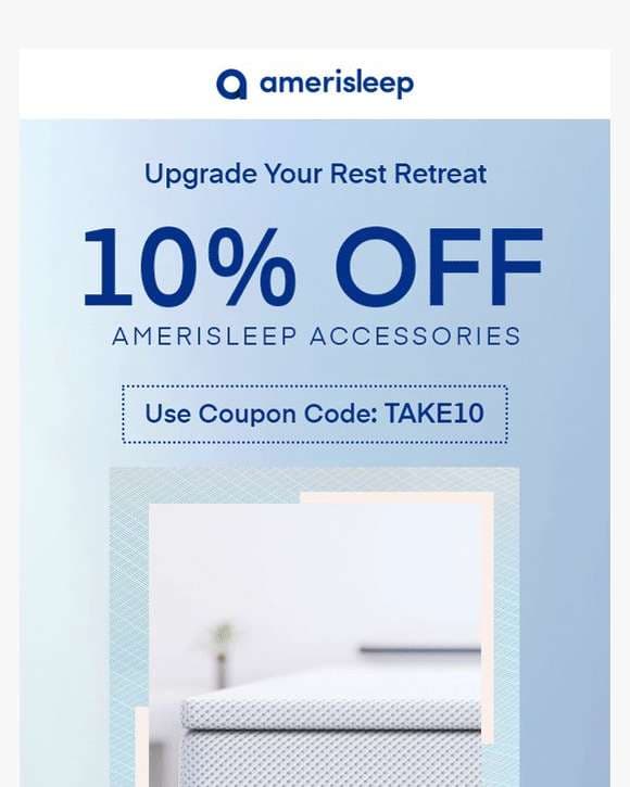 Elevate Your Rest: Claim 10% Off Amerisleep Comfort Essentials!