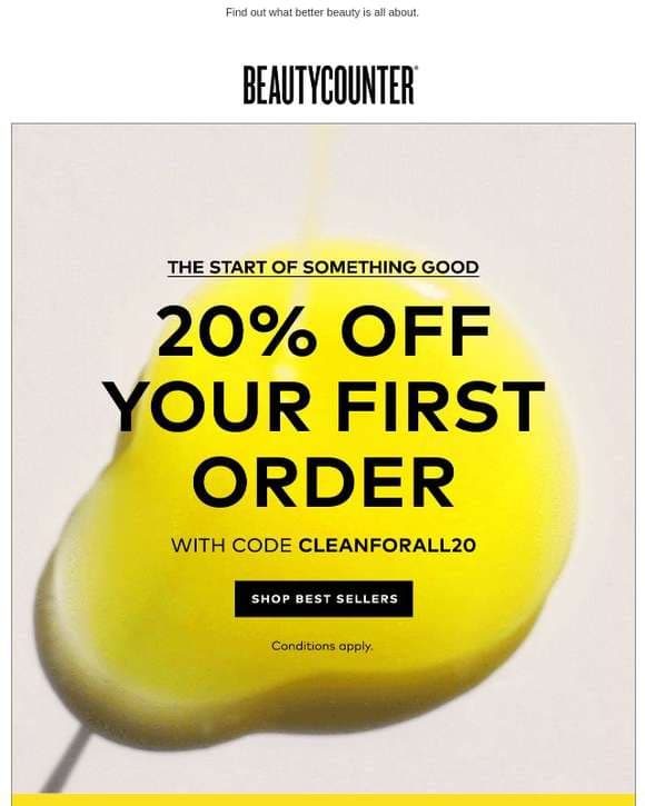 20% OFF YOUR FIRST ORDER