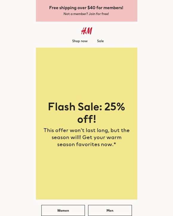 Flash Sale: 25% off! ⚡