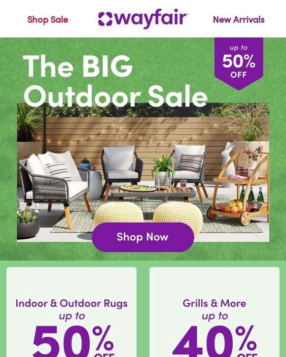 🙌 These outdoor deals? *𝗕-𝗜-𝗚* 🙌