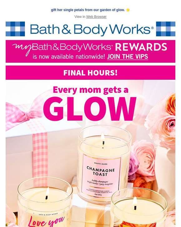 🤗 celebrate mom and save. ends tonight!