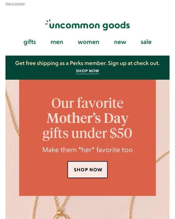 Under $50 gifts for Mom