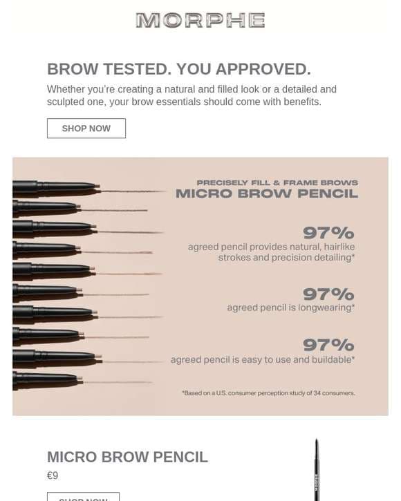 Brows with benefits.