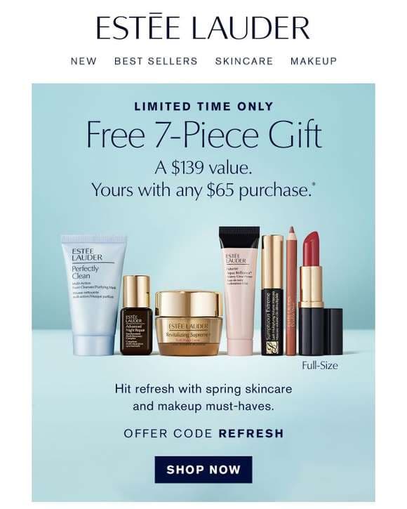 Fresh News 🌼 Free 8-Piece Gift, with your purchase.