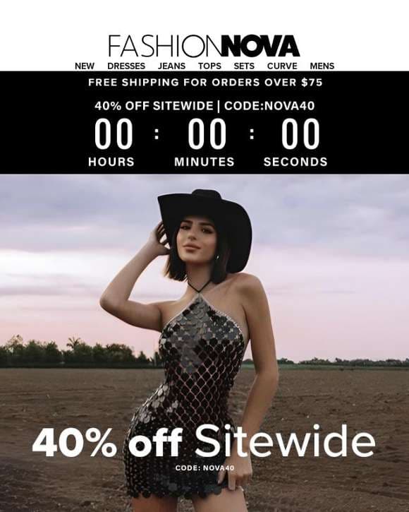 Let's  GO!📢40%  Off SITEWIDE!!