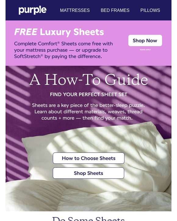 Do you have the right sheets?