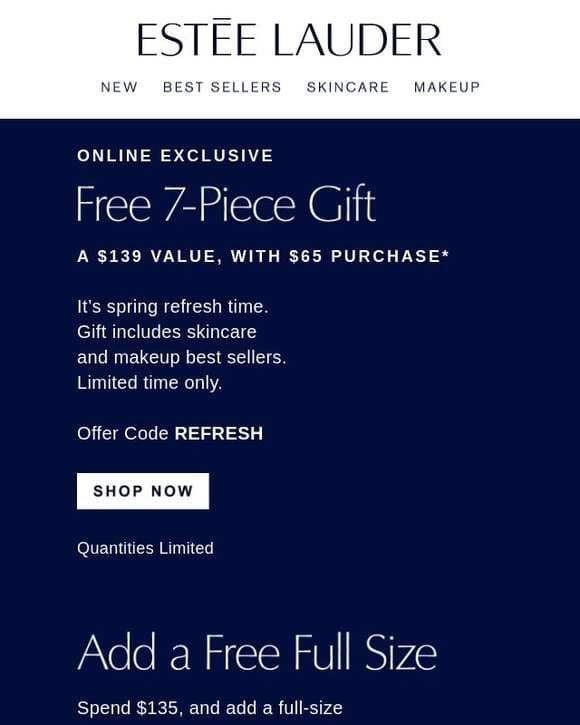 Gifts on Gifts 💝 Free 8-Piece Gift, with your purchase.