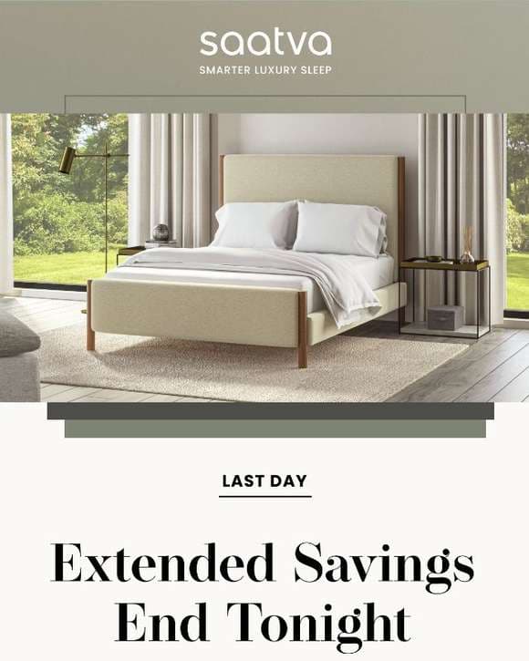 🌳 Extended Spring Refresh Sleep Sale ends tonight! 🌳