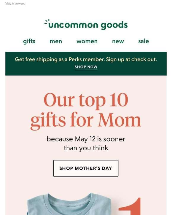 Our top 10 Mother's Day gifts