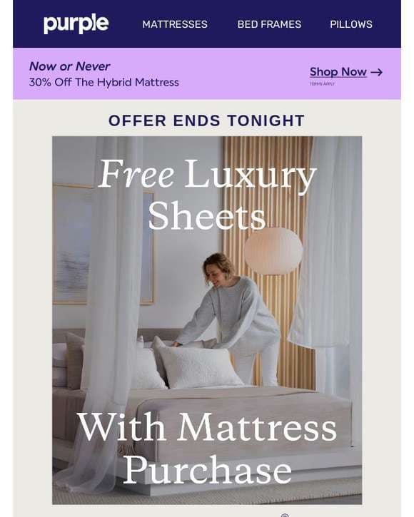 Last Chance for Free Sheets With Purchase