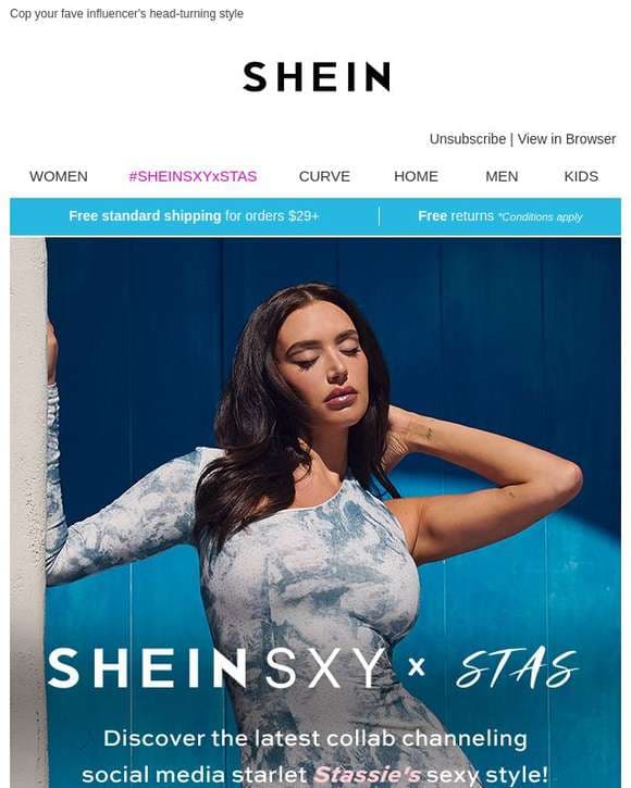 SHEIN SXY x STAS: For the Sexy IT Girls 👯‍♀️