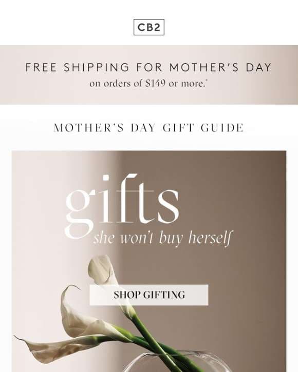 Mother’s Day gifts she won't buy herself