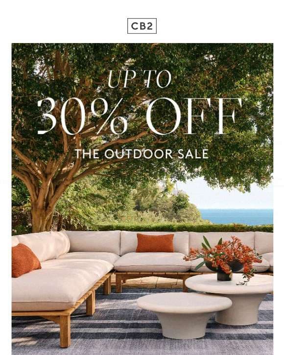 OUTDOOR IS UP TO 30% OFF