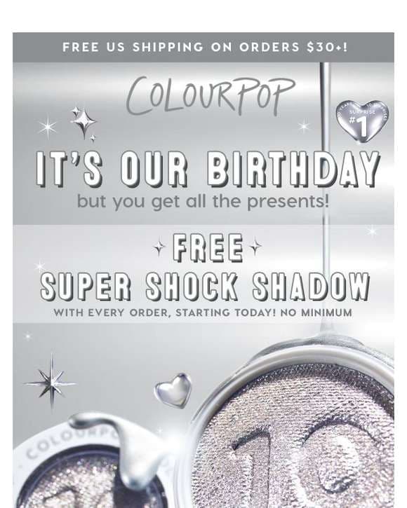 ✨  FREE bday Super Shock Shadow!  ✨