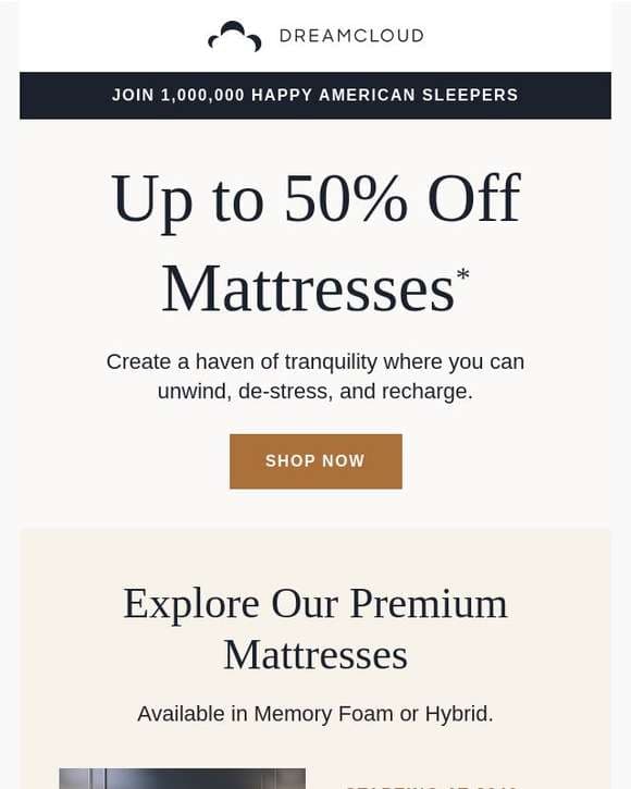 🌹  Mother's Day Countdown: Up to 50% Off DreamCloud Mattresses—Get  Yours Before Mother's Day!