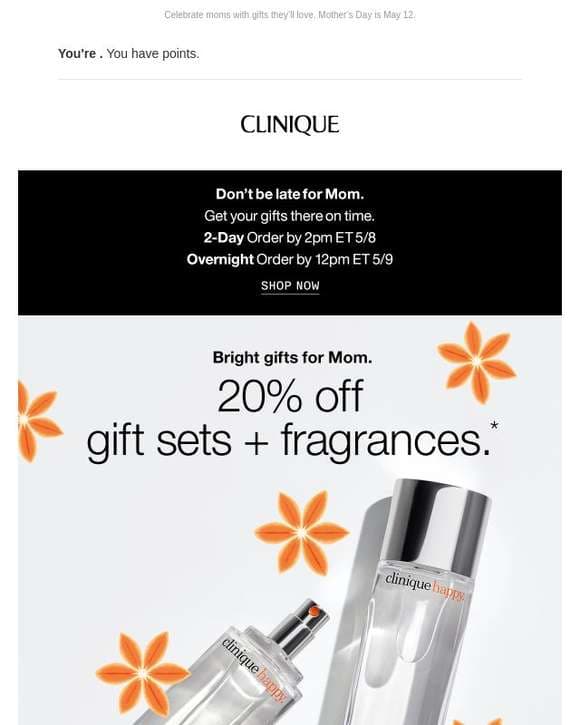 Uplifting gifts for Mom 🥰 20% off gift sets + fragrances.