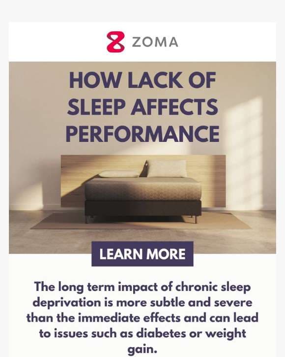 Is lack of sleep affecting your performance?  🤔​