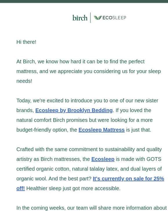 Sustainable Sleep for Less!