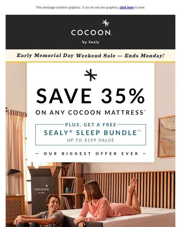 Free shipping + a free gift with each mattress purchase