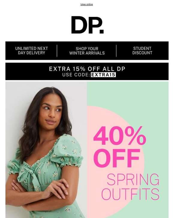 Shop 40% off spring outfits