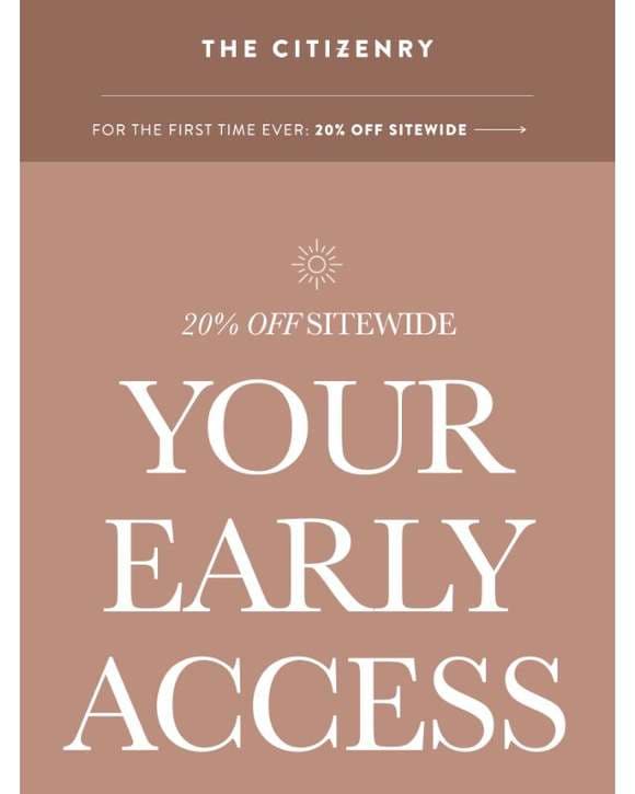 Early Access: The Biggest Sale of the Year