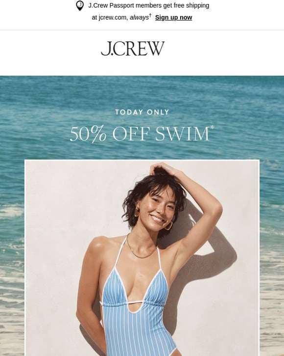 Today only (!) 50% off swim