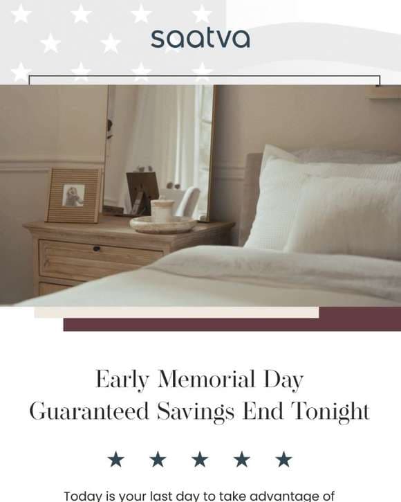 🇺🇲 Last day for Early Memorial Day Guaranteed Savings 🇺🇲