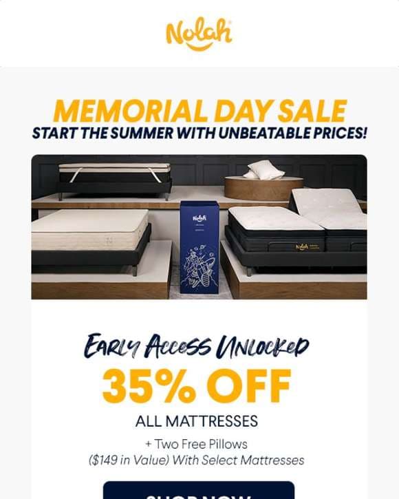 Early Acess Unocked: 35% OFF